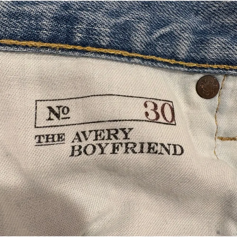 Polo Ralph Lauren Jeans Women 30 (34x28) Denim The Avery Boyfriend Patchwork
